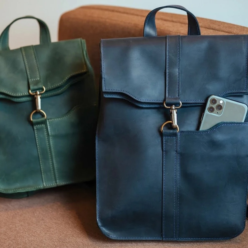 Handmade Leather Travel Backpack